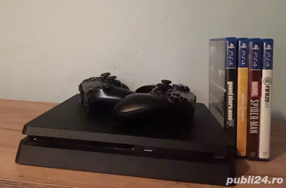 Profita de oferta: PS4 Slim 500GB cu jocuri si controllere incluse!